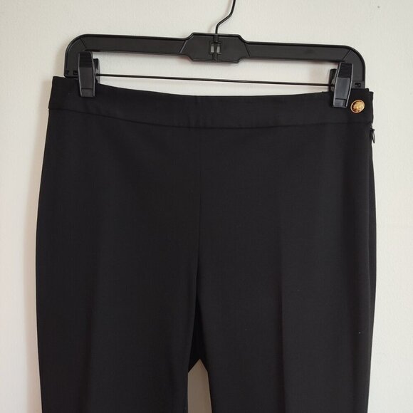 Ladies Petite SZ 4P Lauren Ralph Lauren Black Straight-Leg Dress Pants - Picture 2 of 5